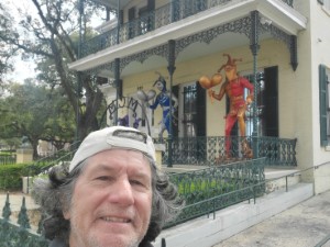 Ted in front of the World War II Museum – New Orleans.