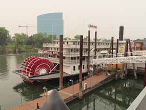The stern wheel, Delta King Hotel in old town Sacramento.
