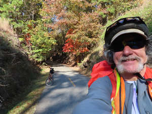 Ted with his bike on the Silver Comet Trail.