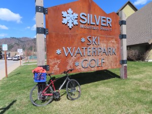 Ted’s bike at Silver Mountain resort.