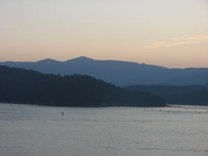 Coeur d'Alene Lake in Idaho.