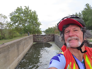 Ted next to the Hennepin Canal parkway trail in Illinois.