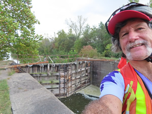 Ted next to the Hennepin Canal parkway trail in Illinois.