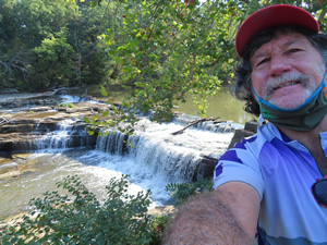 Ted overlooking Upper Cataract Falls west of Indianapolis, Indiana.