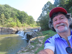 Ted overlooking Lower Cataract Falls west of Indianapolis, Indiana.