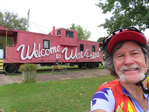 Welcome Caboose in West Point, Kentucky.
