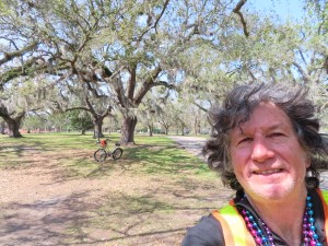 Ted at Audubon Park in New Orleans.