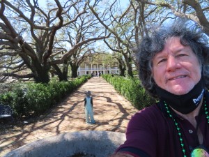Ted near main house at Whitney Planation near New Orleans.