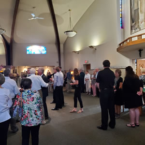 Aunt Shirley’s funeral mass at St. Robert Bellarmine church in Andover, Massachusetts.