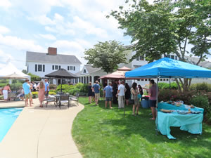 Louis and Shirley’s celebration of life reception at cousin Beth and Gordy’s place in Amesbury, Massachusetts.