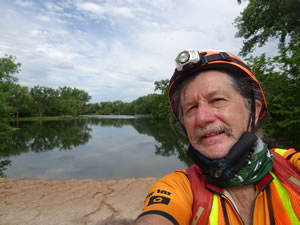 Ted at Lake in Fremont State Lakes park, Nebraska.