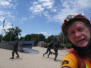 Veterans memorial (Andrew Jackson Higgins Memorial) - Columbus, Nebraska.