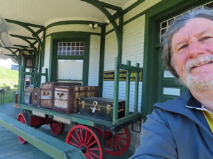 Grand Trunk Railroad Depoe in Gorham, New Hampshire.
