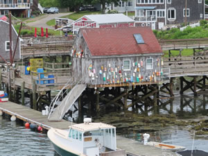 Fishing house in Portsmouth, New Hampshire.
