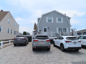 Front yard parking at cousin Chris’s beach house at Seabrook, New Hampshire.
