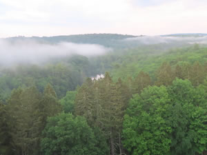 View from Dam on Ashokan Reservoir, New York.