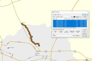 Bike route Ted took near Greensboro, North Carolina on the Atlantic & Yadkin Greenway trail.