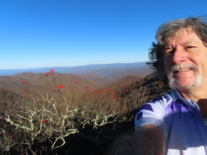 Ted near visitor center half way down the mountain from the summit of Mount Mitchell.