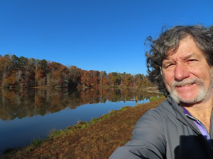 Ted at pond in Lake Normal State Park, NC.