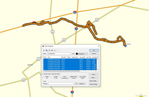 Bike route Ted took at Statesville, NC.