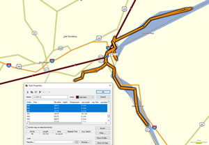 Bike route Ted took near Delaware Water Gap, Pennsylvania. 