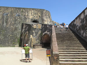 El Morro fort in San Juan, Puerto Rico.