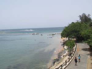 Bike trail near Loiza, Puerto Rico.