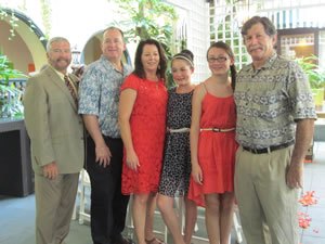Jay, Dave, Ellen, Caleigh, Natalie and Ted at Kate and Will’s wedding.