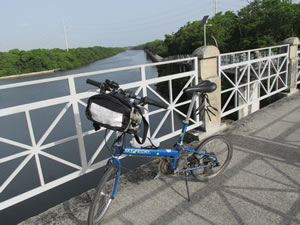 Ted’s bike on trial near San Juan, Puerto Rico.