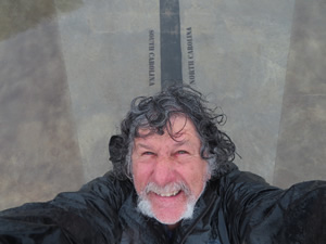 Ted at summit of Sassafras Mountain. - Boarder on Tower.