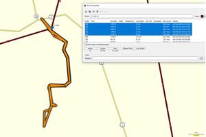 Bike route Ted took near Killington, Vermont.