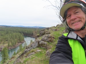 Ted next to the Centennial Trail near Spokane