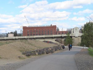 Centennial Trail near downtown Spokane.