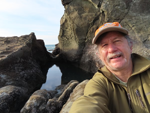 Ted at beach off highway 101 not far from Kalaloch Lodge.