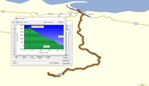 Bike route Ted took down Hurricane Ridge.