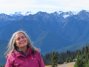 Marty on loop trail on top of Hurricane Ridge.