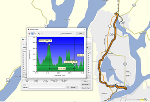 Bike route Ted took from Poulsbo to Bremerton.