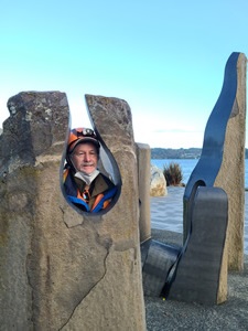 Ted in park next to Bremerton ferry.