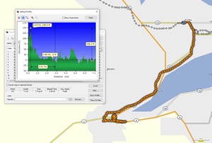 Bike route Ted took at from Bremerton to Gorst.