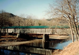 Covered bridge in Vermont