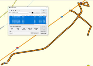 Route from Motel.