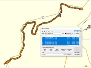 Bike route Ted took from Monongah, West Virginia.