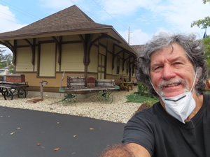 Ted at Monroe visitor center/ cheese museum.