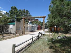 Ted’s bike near “Old Frontier Town” in Cheyenne, Wyoming.