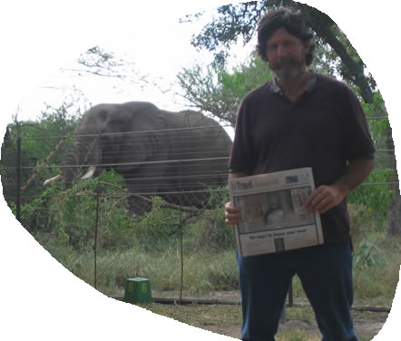 Ted with Elephant