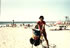 Ted on his bike at a beach in San Diego, California (near Point Loma).