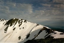 Photo of mountains seen from the top of Mount Roberts near Juneau, Alaska.