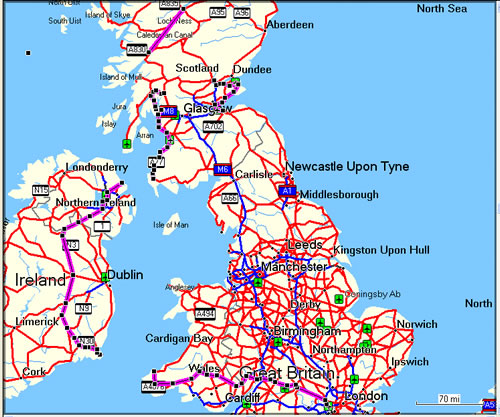 Great Britain Portion of Trip