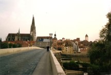 This is the oldest bridge in Germany at Regensburg.