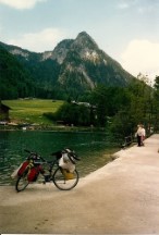 Ted's bike at Berchtes Gardens, Germany